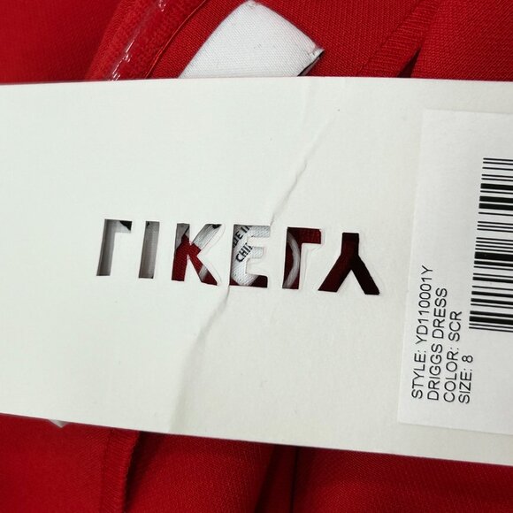 NWT Likely Red Driggs Dress Off-Shoulder Draped Bodycon Dress Size 8 - Picture 9 of 13